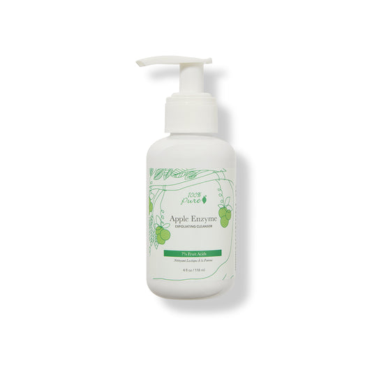 100% PURE 7% Fruit Acids Apple Enzyme Exfoliating Cleanser