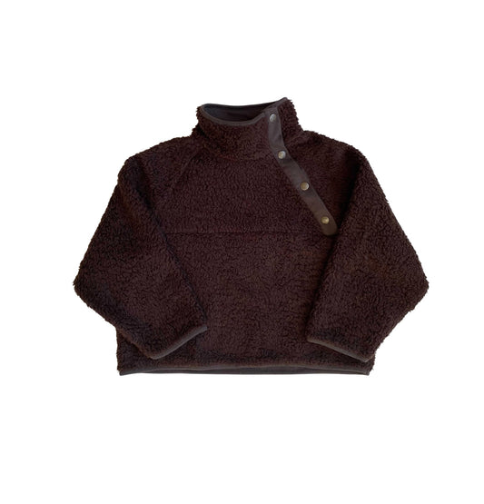 THE SIMPLE FOLK The Sherpa Sweater Chocolate ALWAYS SHOW