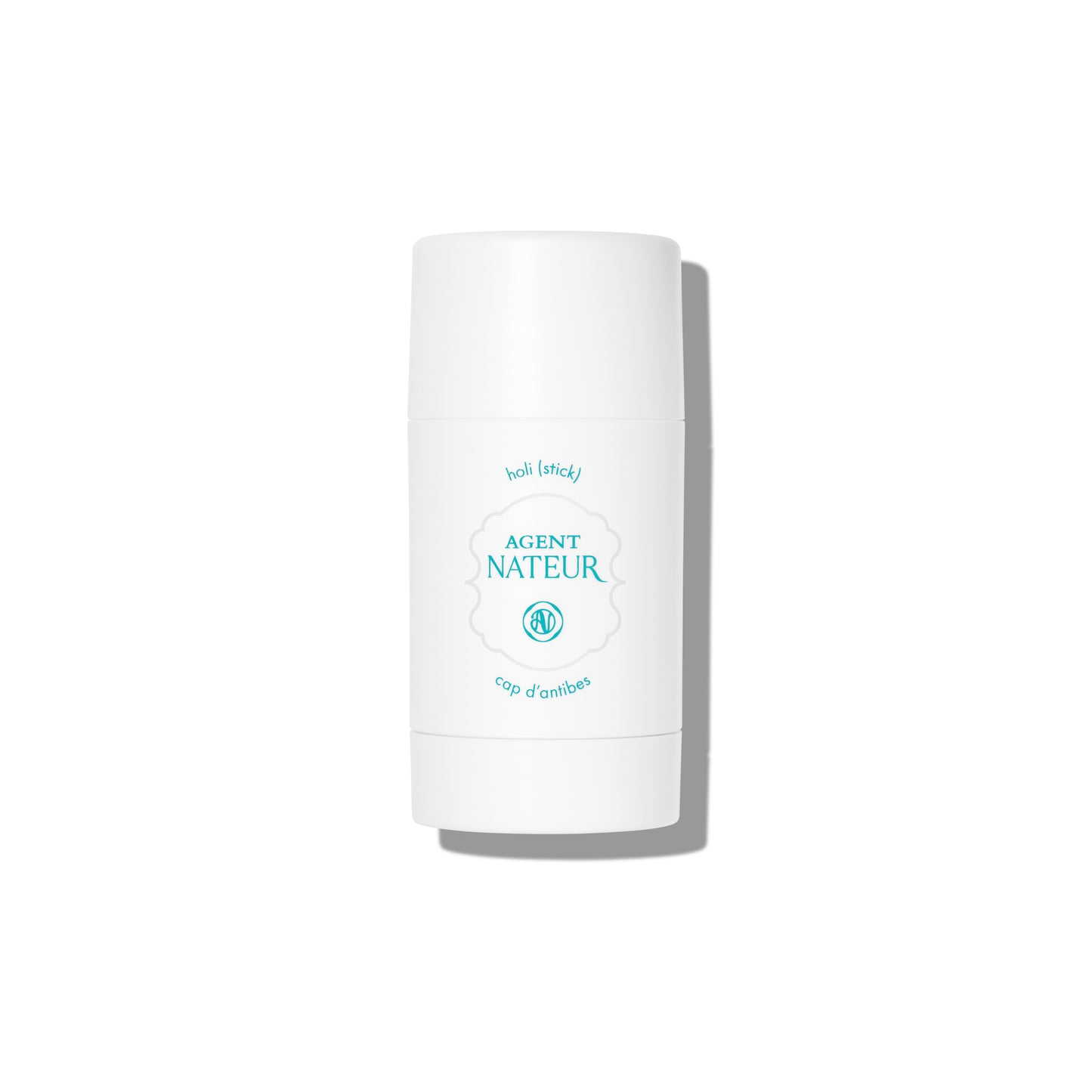 Agent Nateur holi (stick) cap d'Antibes deodorant in sleek packaging, infused with notes of coconut, cherry, and rose.