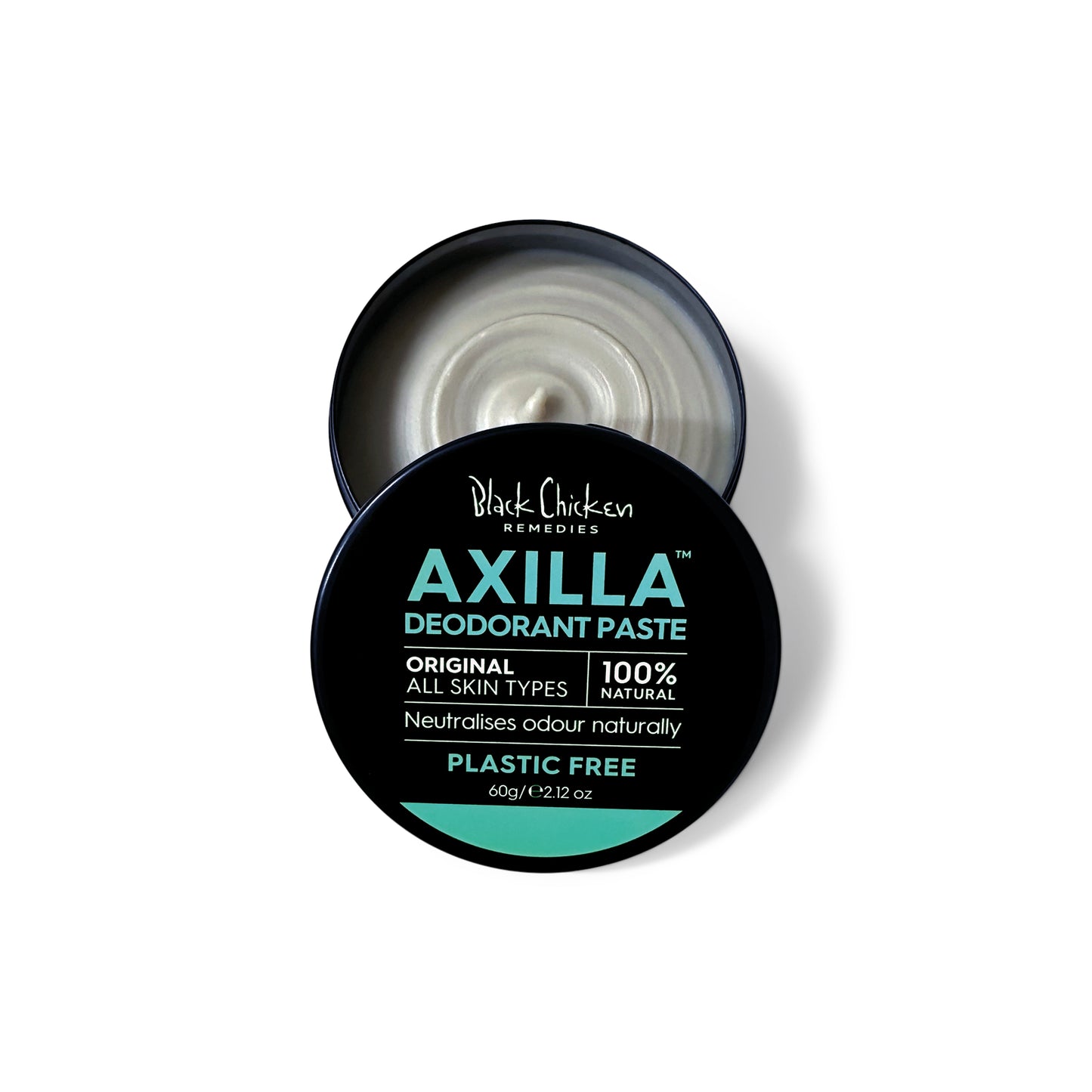 BLACK CHICKEN REMEDIES Axilla™ Natural Deodorant Paste Original Plastic Free