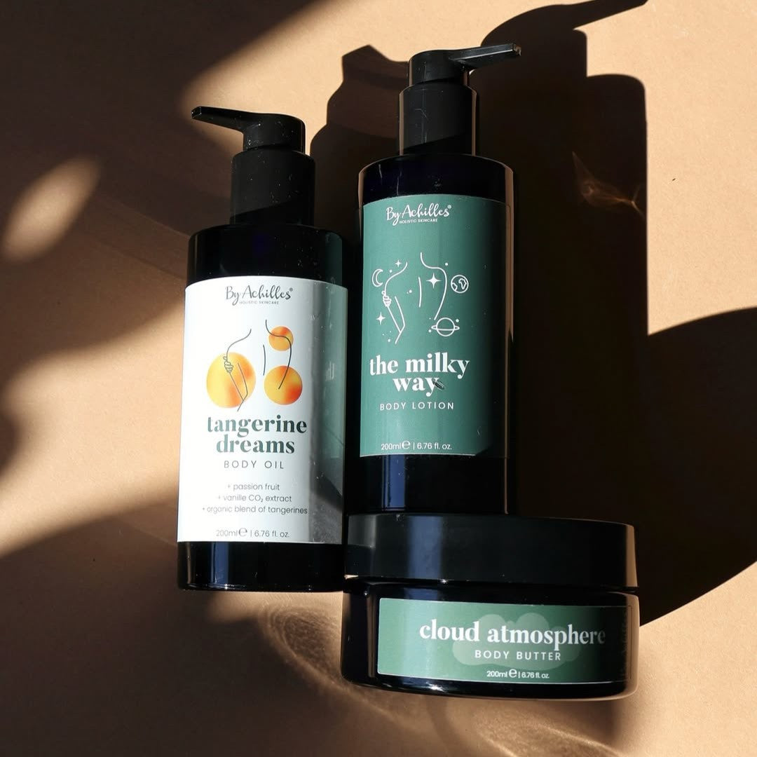 Silky, Nourished Skin Starts with By Achilles
