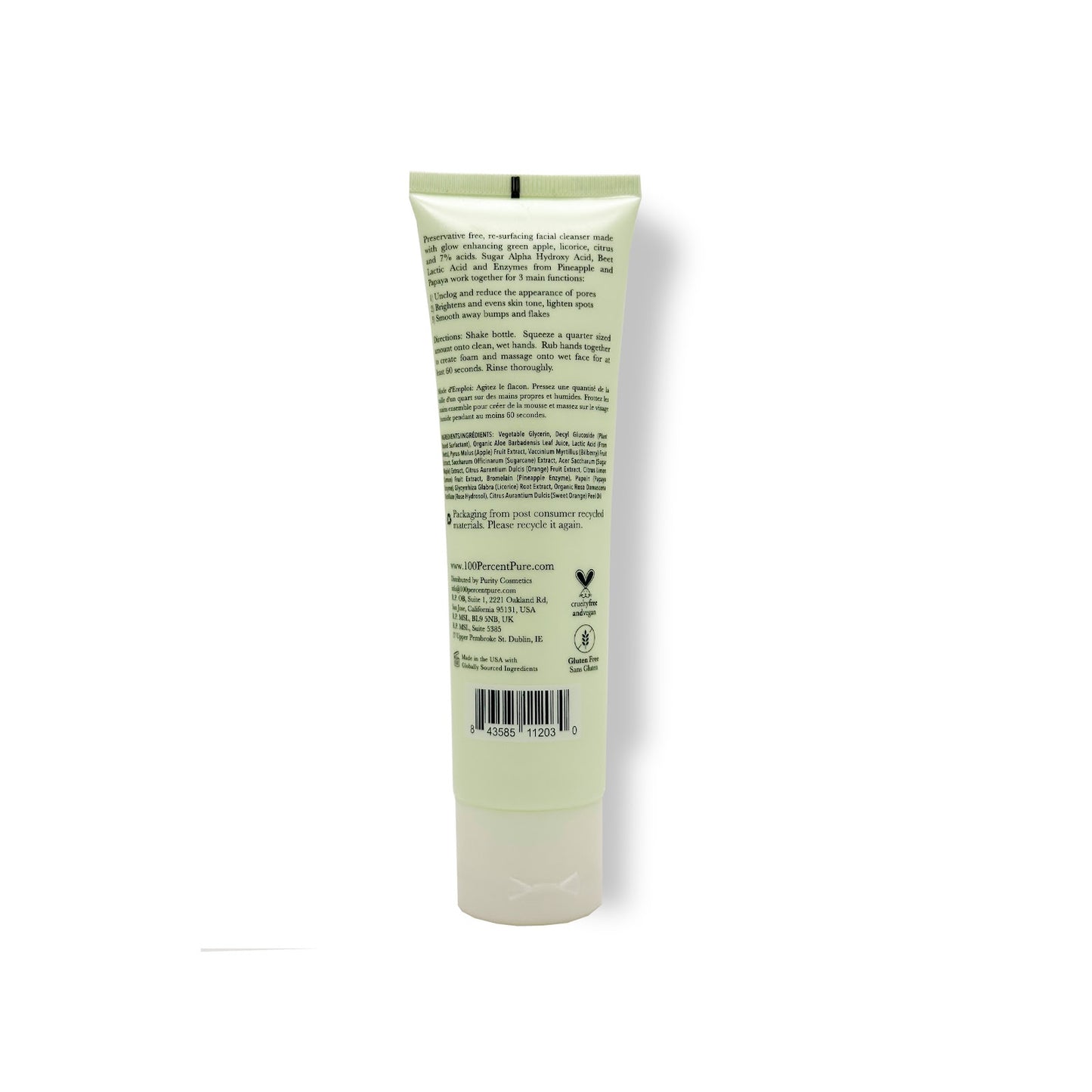 100% PURE Apple Enzyme Exfoliating Cleanser