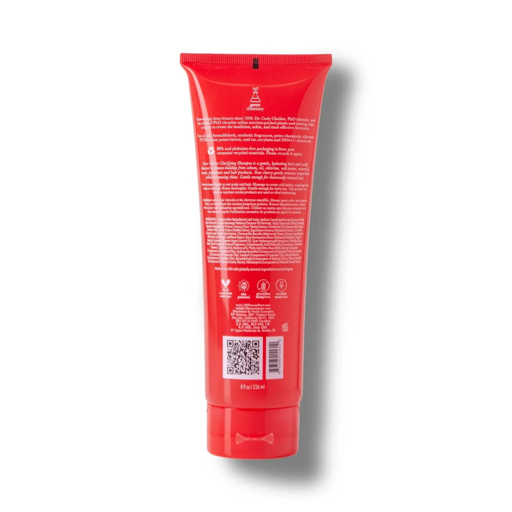 100% PURE Glossy Locks Sour Cherry Clarifying Shampoo