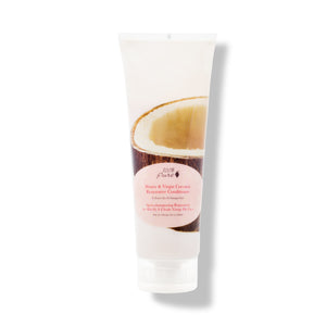 100% PURE Honey & Virgin Coconut Restorative Conditioner, natural sulfate-free conditioner with coconut oil, honey, and pro-vitamin B5 for soft, shiny, and nourished hair.