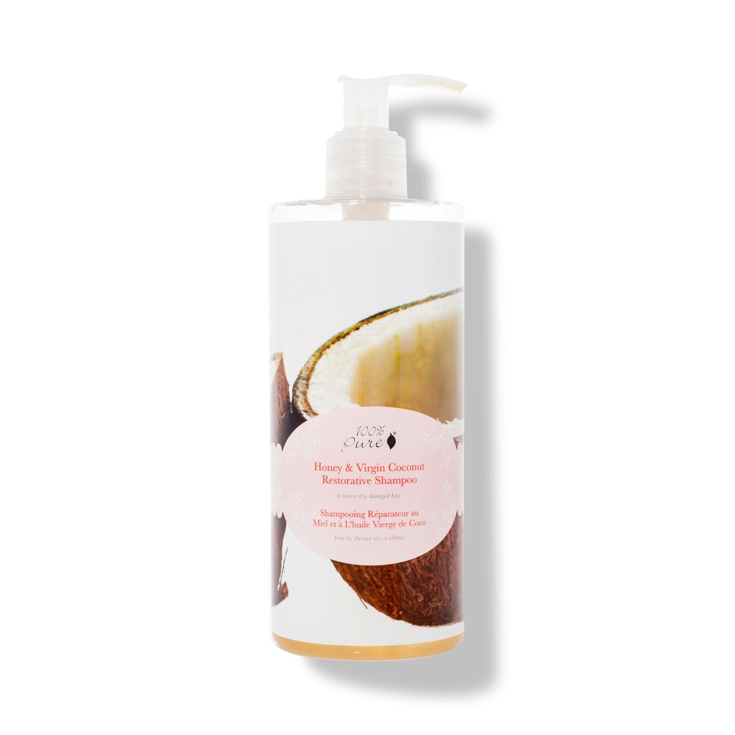 100% PURE Honey & Virgin Coconut Restorative Shampoo 13 oz