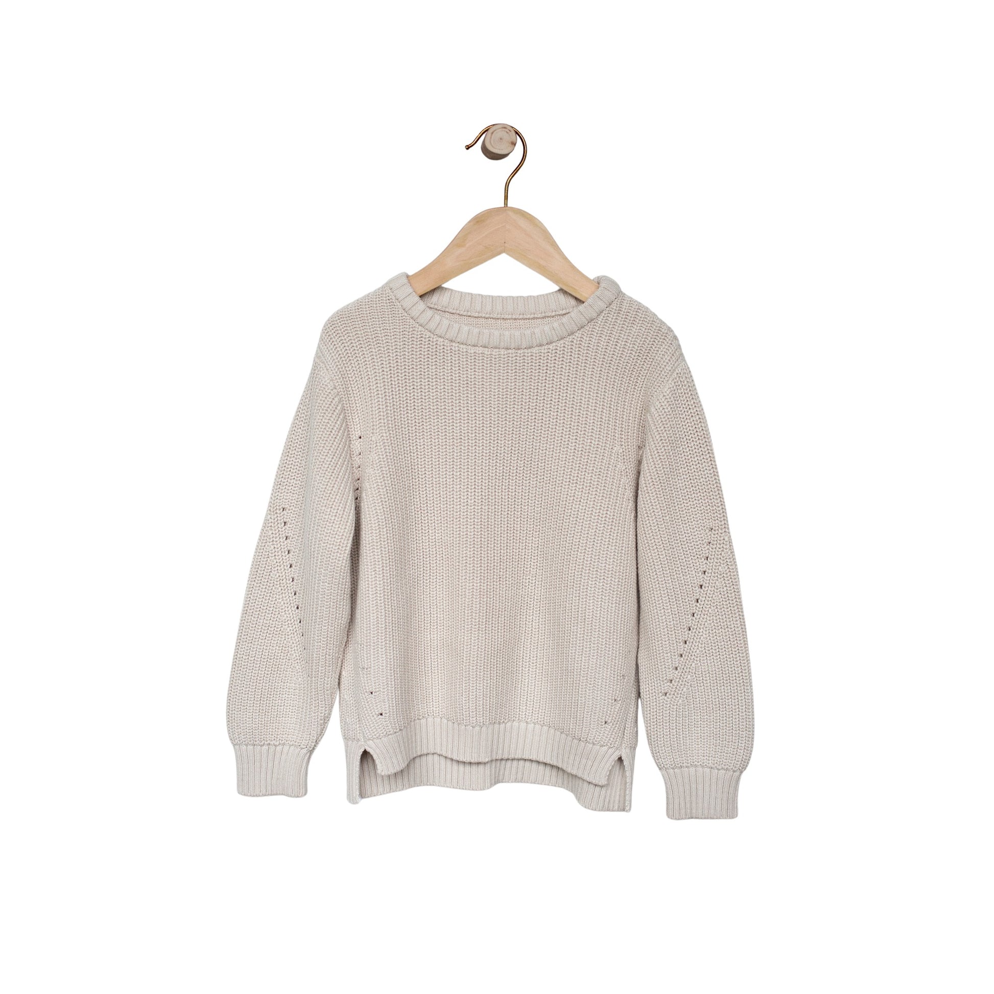 THE SIMPLE FOLK The Essential Sweater Oatmeal ALWAYS SHOW