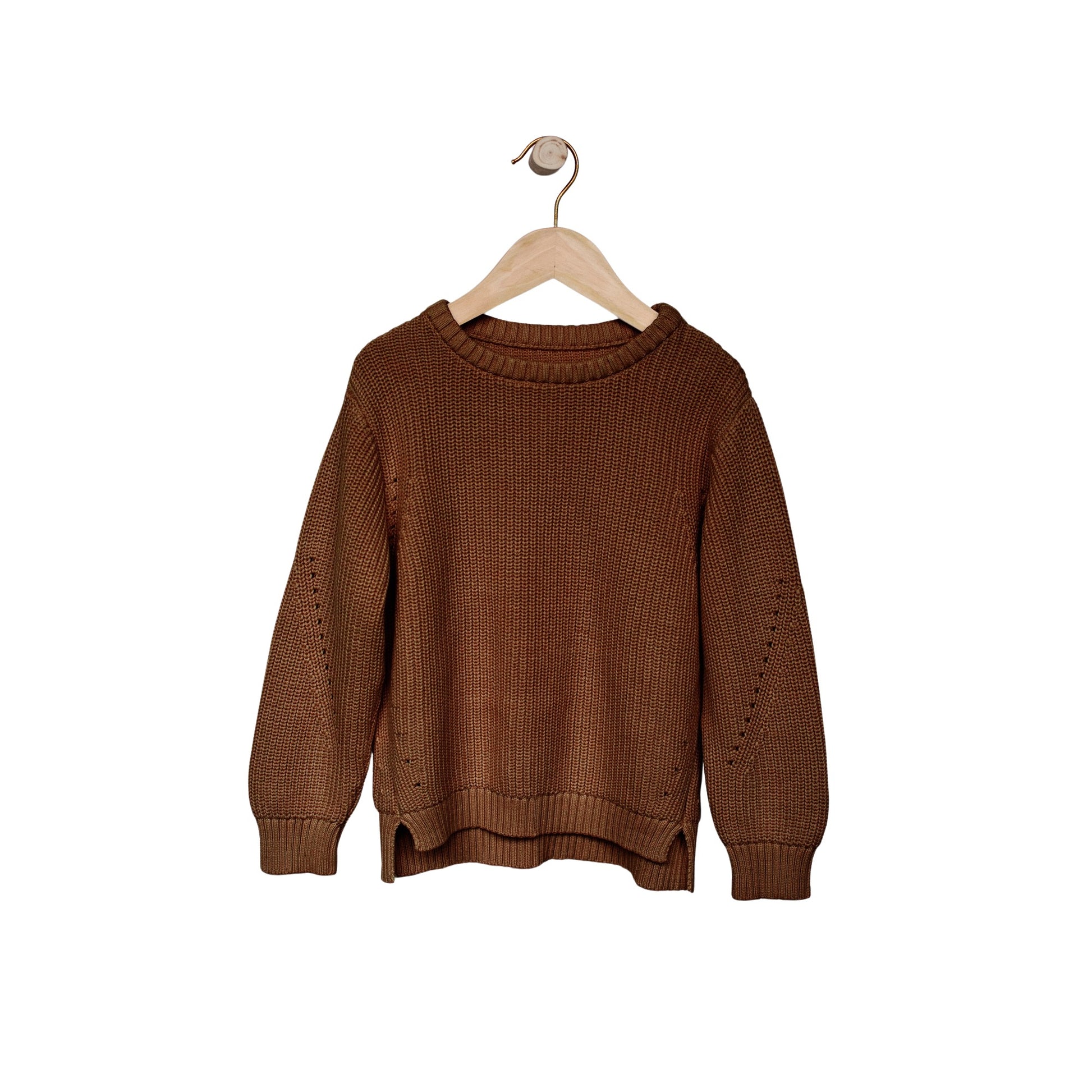 ﻿THE SIMPLE FOLK The Essential Sweater Rust ALWAYS SHOW