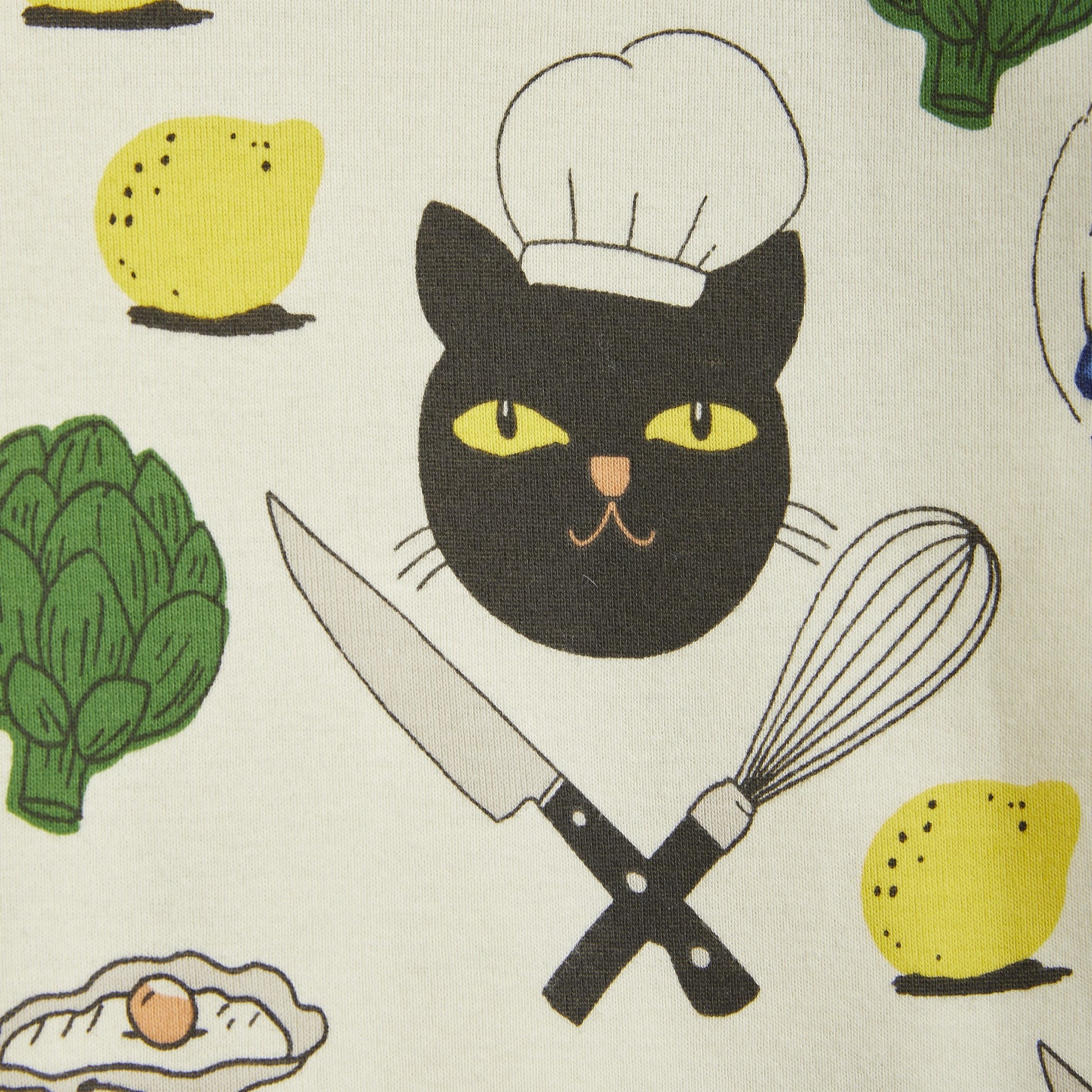 MINI RODINI Chef Cat Long Sleeve T-Shirt ALWAYS SHOW