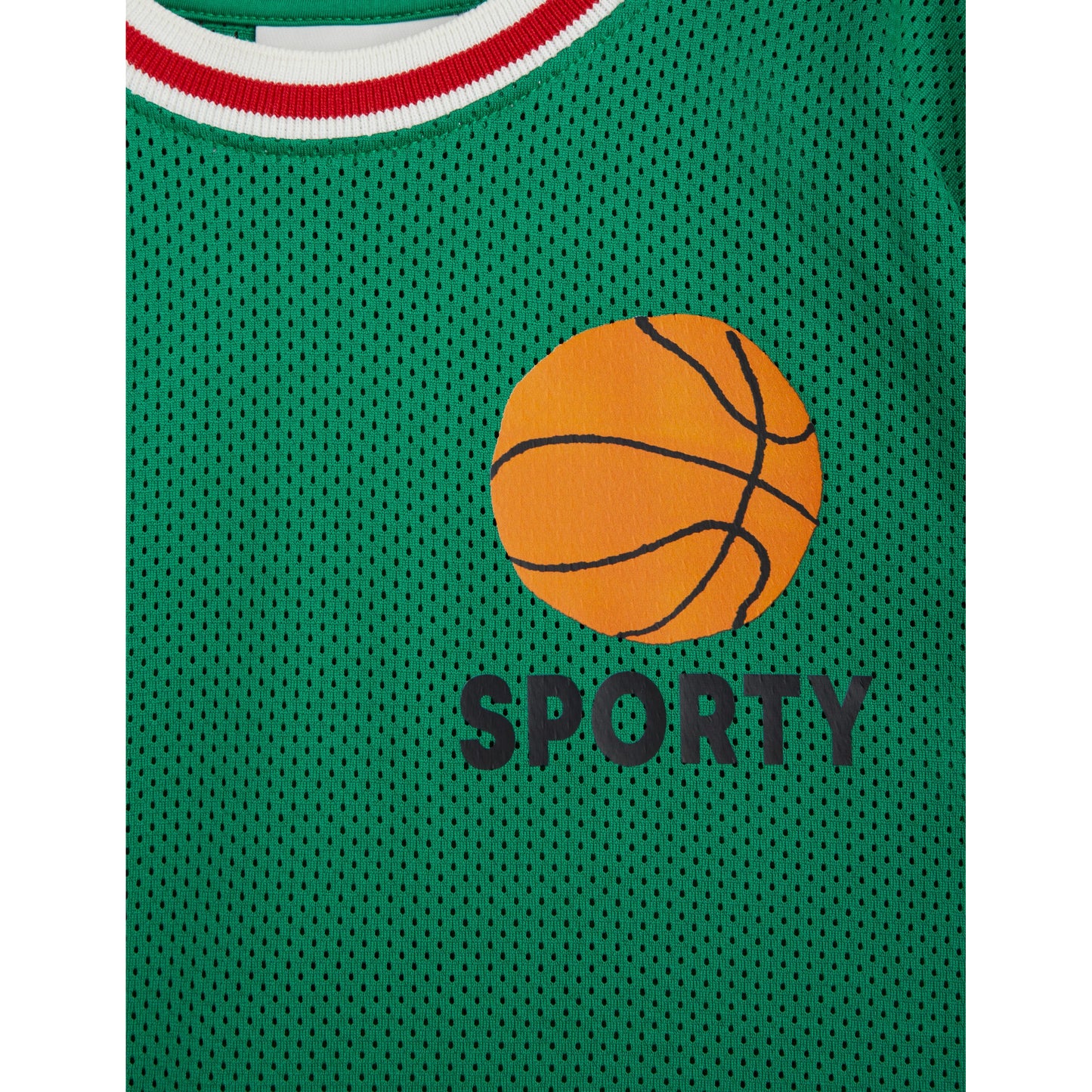 MINI RODINI Basketball Mesh T-Shirt ALWAYS SHOW