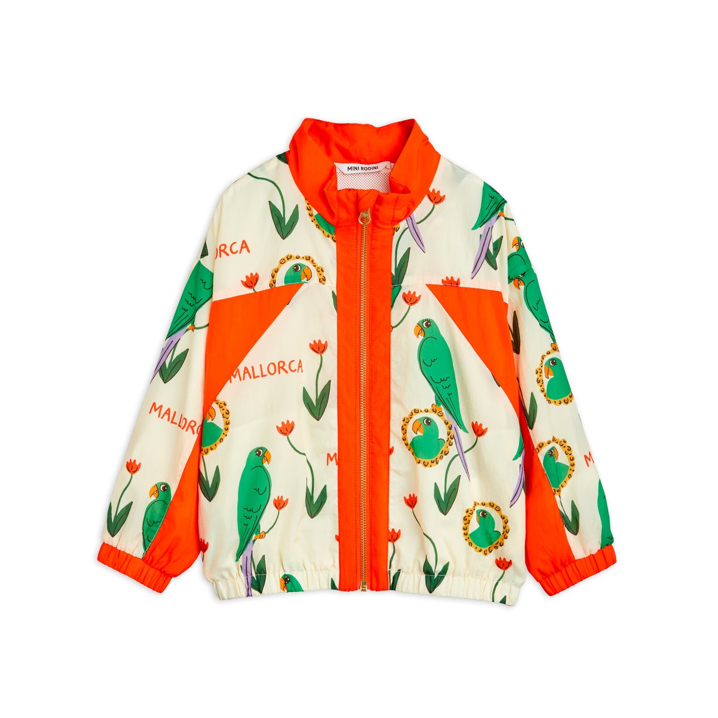 MINI RODINI Parrots Nylon Track Jacket ALWAYS SHOW