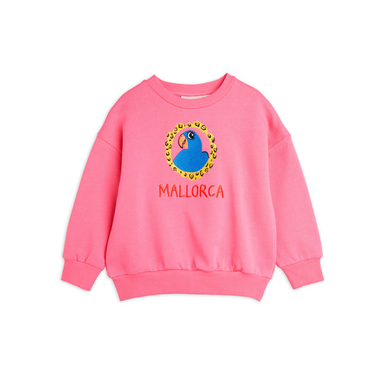 MINI RODINI Parrot Embroidered Sweatshirt Pink ALWAYS SHOW