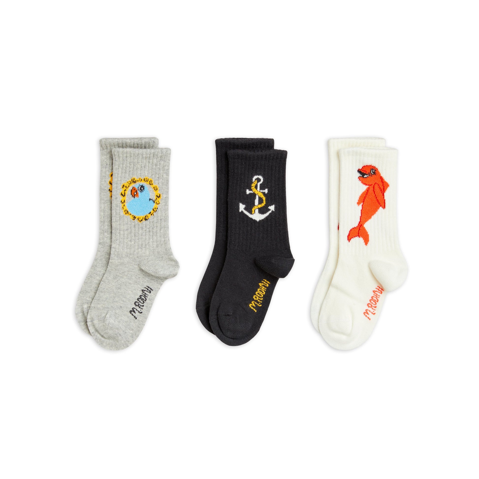 MINI RODINI Dolphin 3-Pack Socks ALWAYS SHOW