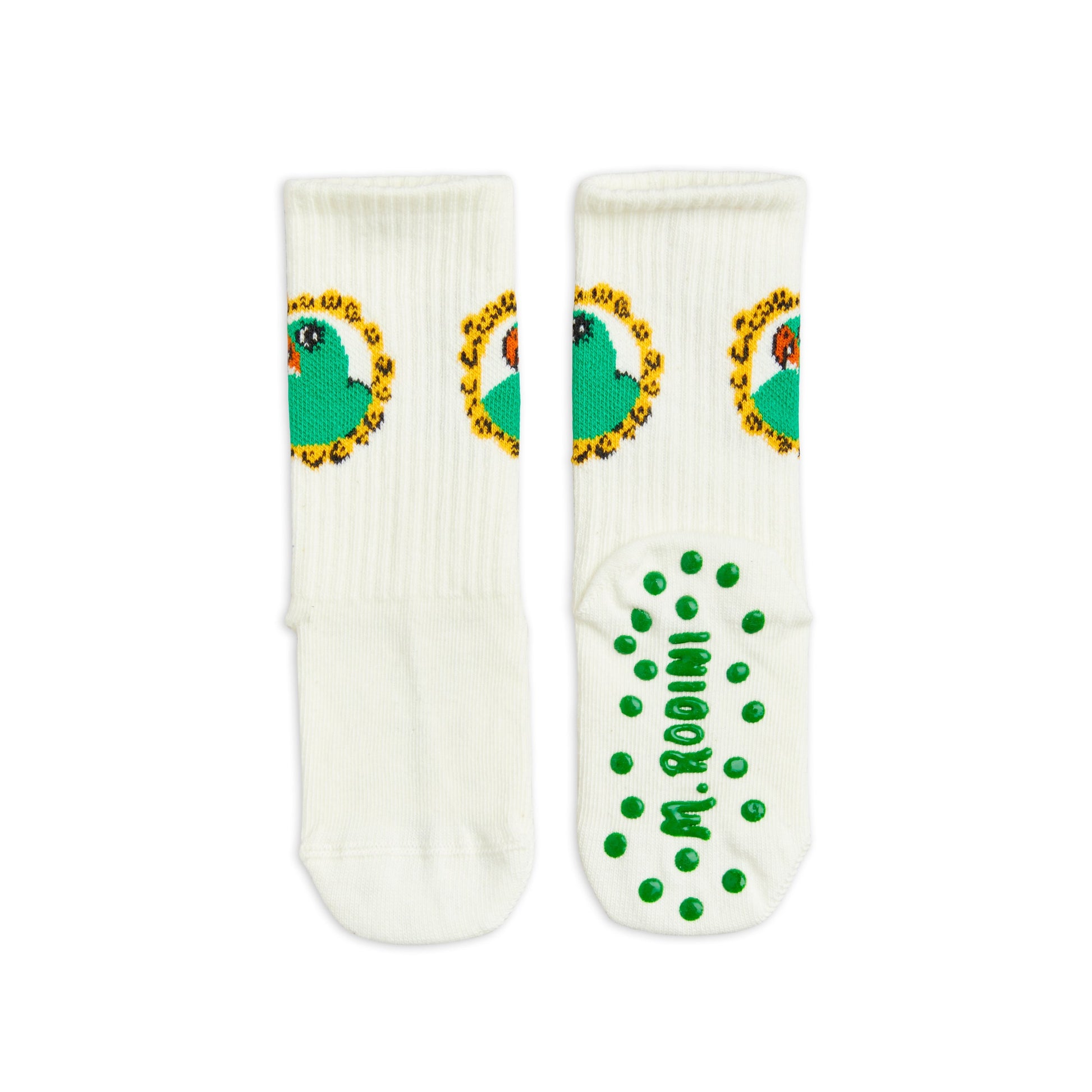 MINI RODINI Parrot Anti Slip Socks ALWAYS SHOW