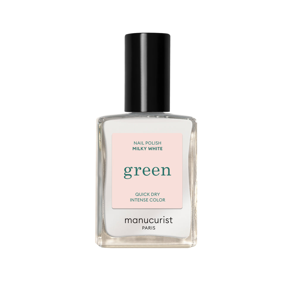 MANUCURIST Green Nail Polish Milky White