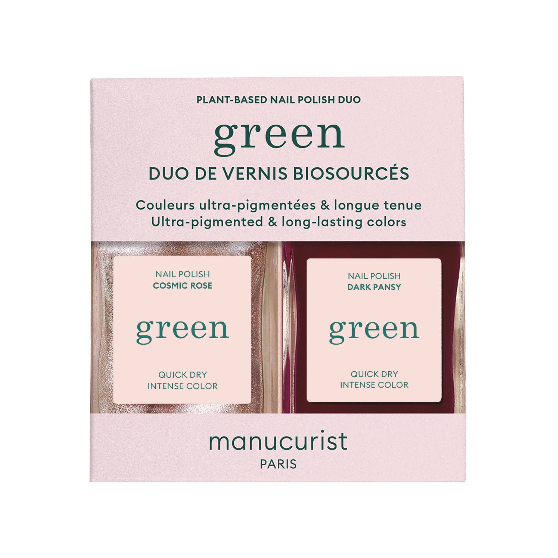 MANUCURIST Green Gift Set Dark Pansy & Cosmic Rose