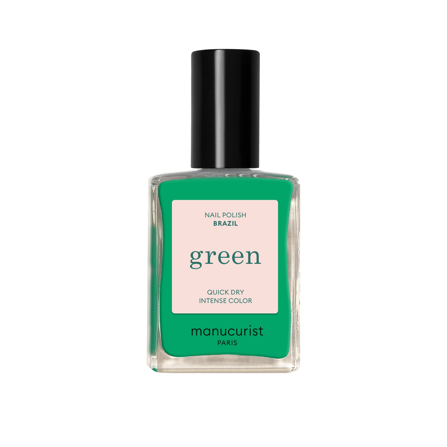 MANUCURIST Green Nail Polish in Brazil - eco-friendly, vibrant green nail color inspired by the lush landscapes of Brazil.