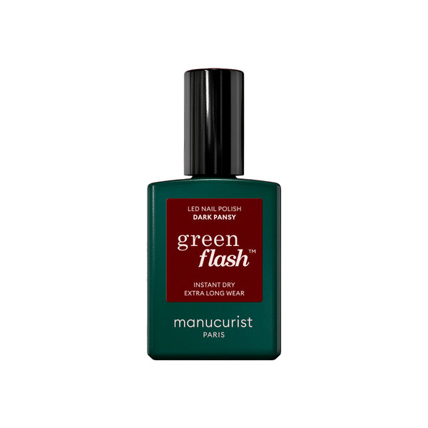 MANUCURIST Green Flash LED Nail Polish Dark Pansy