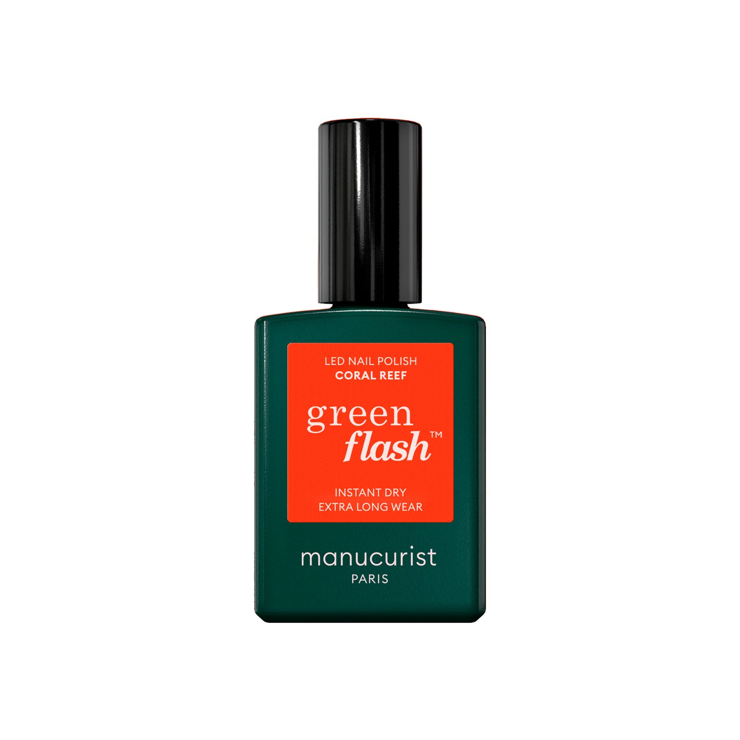 MANUCURIST Green Flash LED Nail Polish Coral Reef