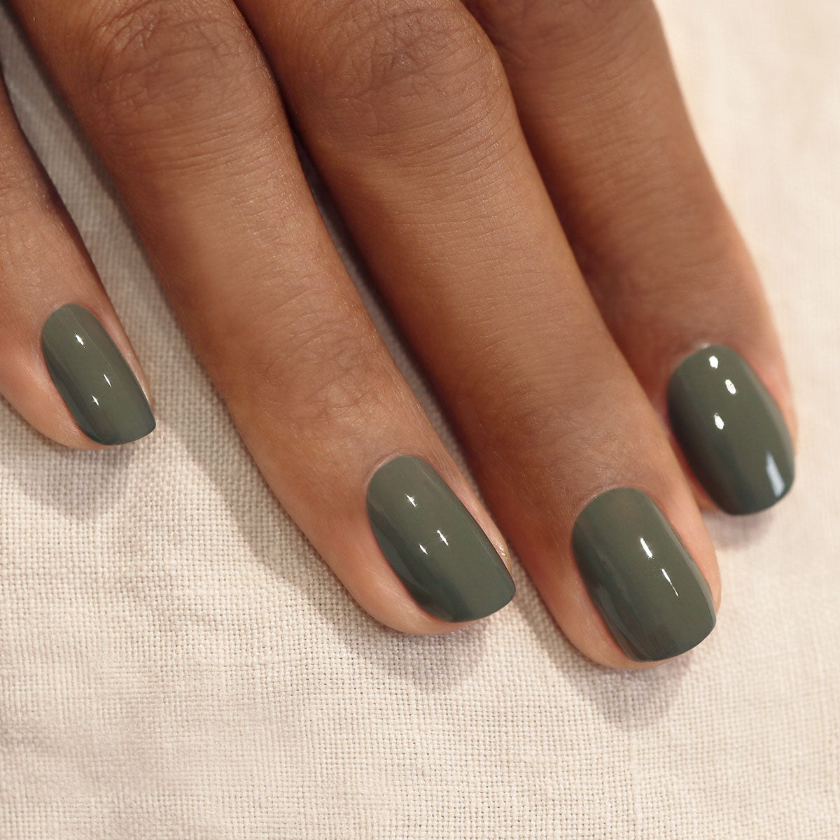 MANUCURIST Green Flash LED Nail Polish Khaki