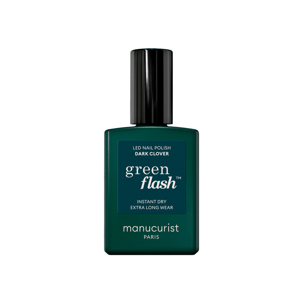 MANUCURIST Green Flash LED Nail Polish Dark Clover