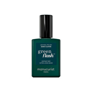 MANUCURIST Green Flash LED Nail Polish Dark Clover