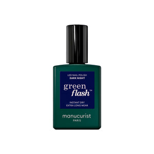 MANUCURIST Green Flash LED Nail Polish Dark Night