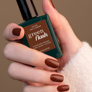 MANUCURIST Green Flash LED Nail Polish Chestnut