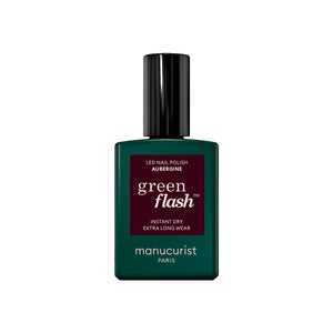 MANUCURIST Green Flash LED Nail Polish Aubergine