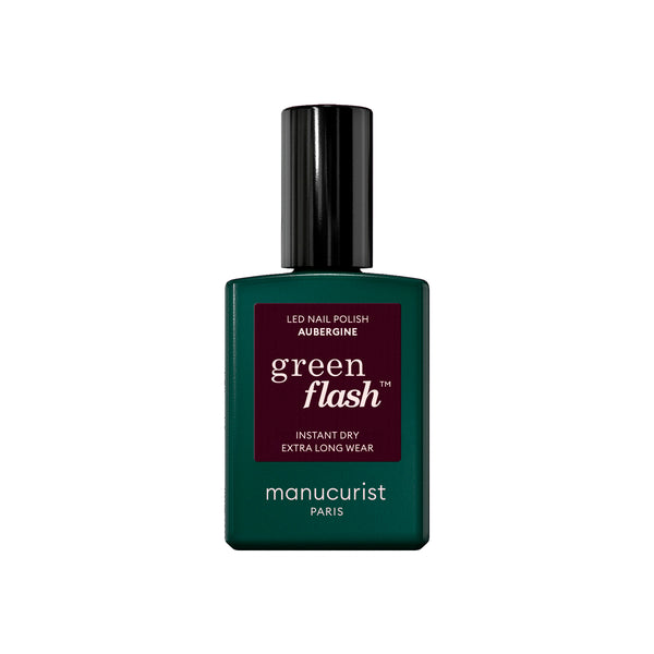 MANUCURIST Green Flash LED Nail Polish Aubergine