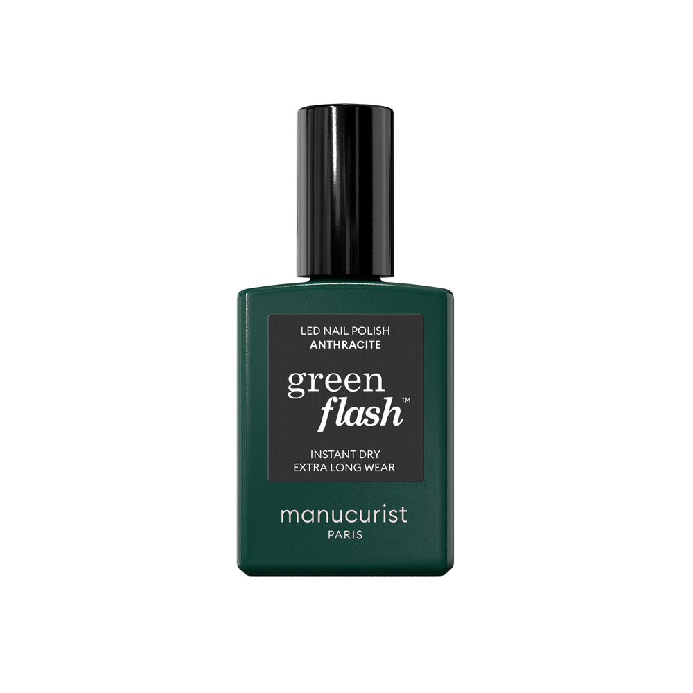MANUCURIST Green Flash LED Nail Polish Anthracite