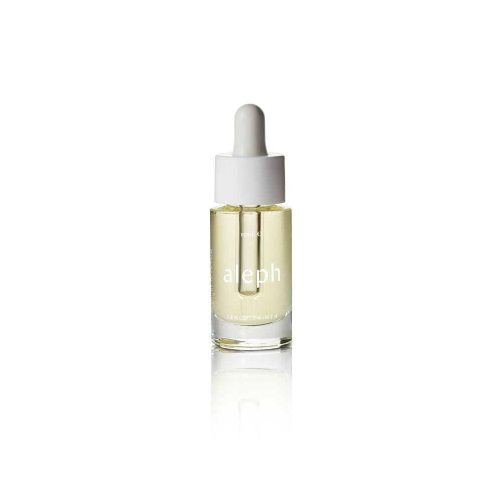 ALEPH Serum/Primer – nourishing and hydrating serum for a radiant, smooth complexion.