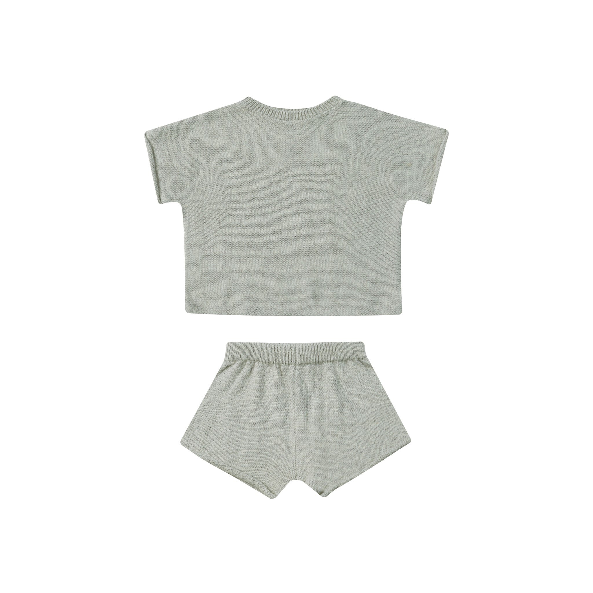 QUINCY MAE - Relaxed Summer Knit Set | Heathered Sky – The Green