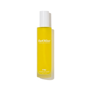 Ray Soothing Gel Cleanser with Neroli hydrosol, ceramides, turmeric extract, and bamboo bio water in a 120ml bottle, offering a gentle, hydrating cleanse.