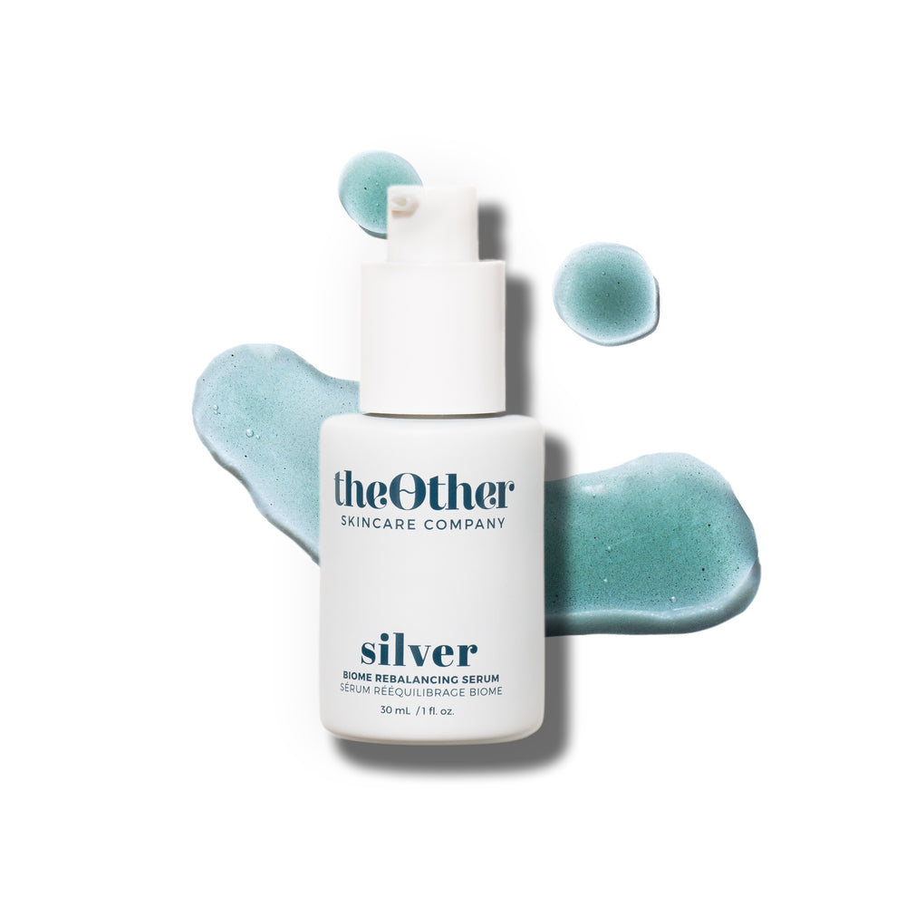 Silver Biome Re-Balancing Serum by The Other Skincare, featuring MicroSilver BG™ and Bamboo Bio Water for balanced, hydrated skin.