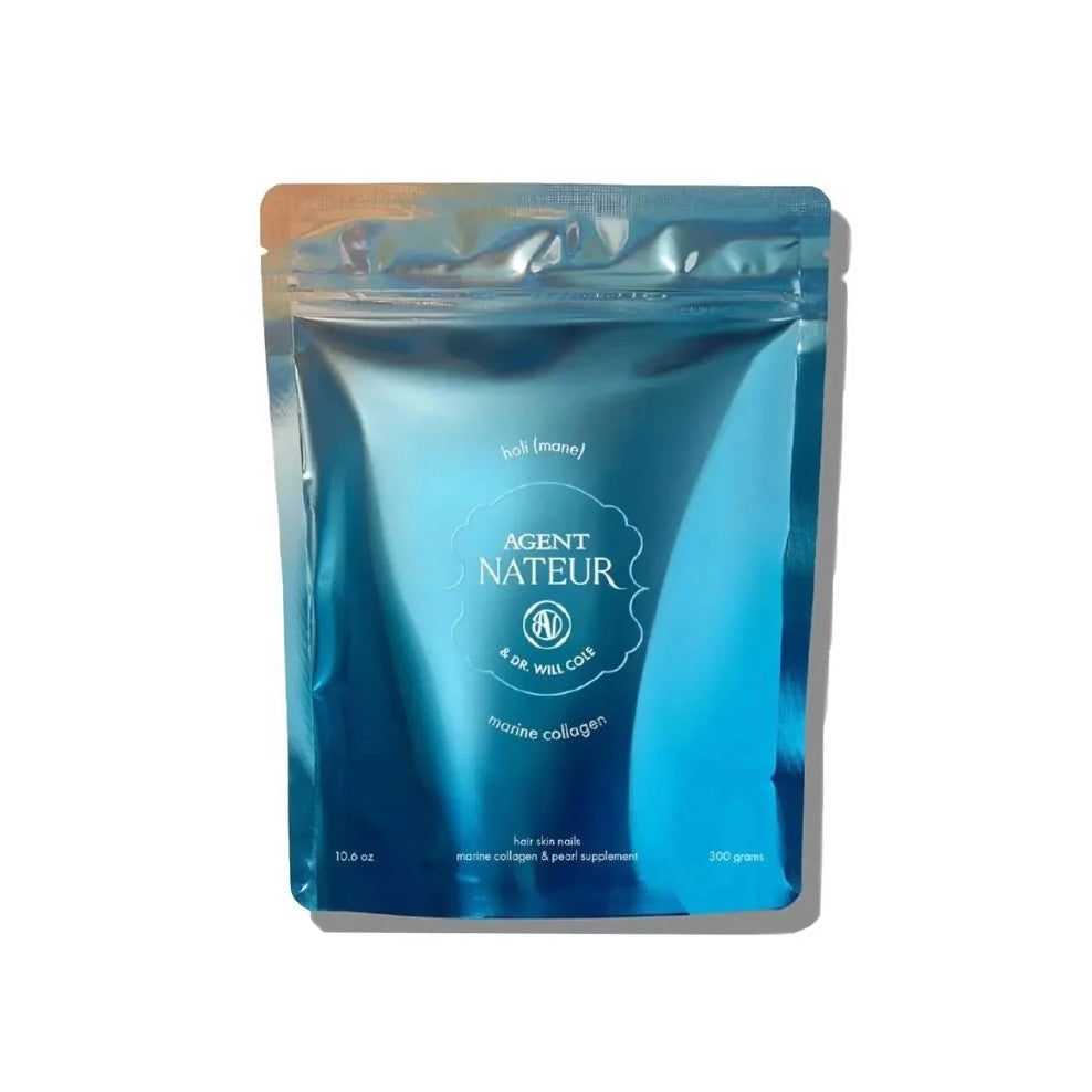 AGENT NATEUR holi (mane) marine collagen peptides and pearl hair, skin, nails, 2 daily supplements combined