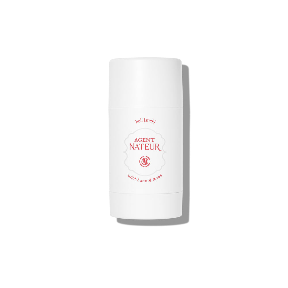 Agent Nateur holi (stick) Saint Honoré Roses deodorant with a luxurious blend of rose, vanilla, and patchouli.