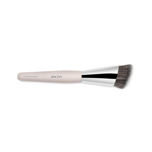 ALEPH Cream / Powder Brush with wedge-shaped bristles