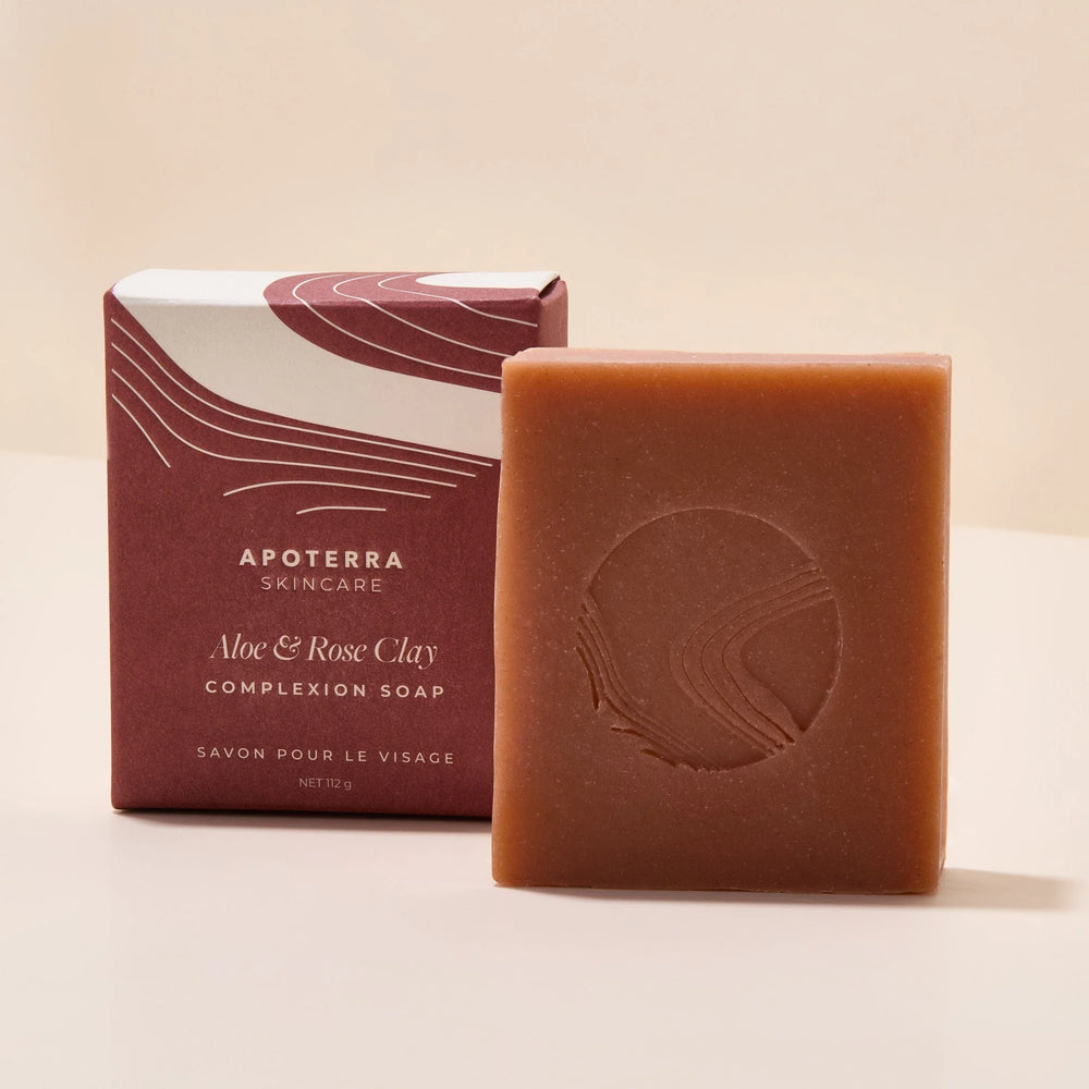 APOTERRA Aloe & Rose Clay Complexion Soap