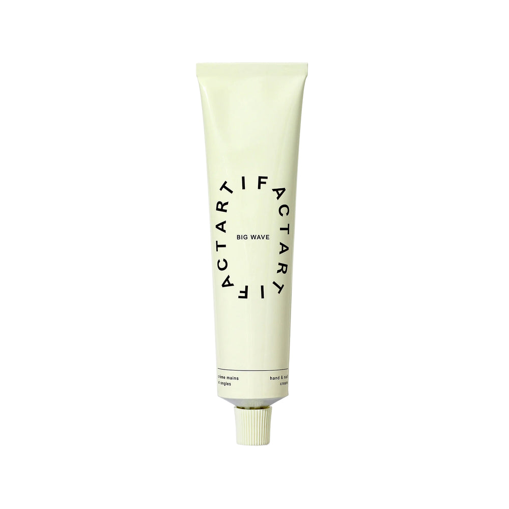 ARTIFACT Big Wave Hand & Nail Cream with rosemary, rosewood, and lime scent in recyclable aluminum tube