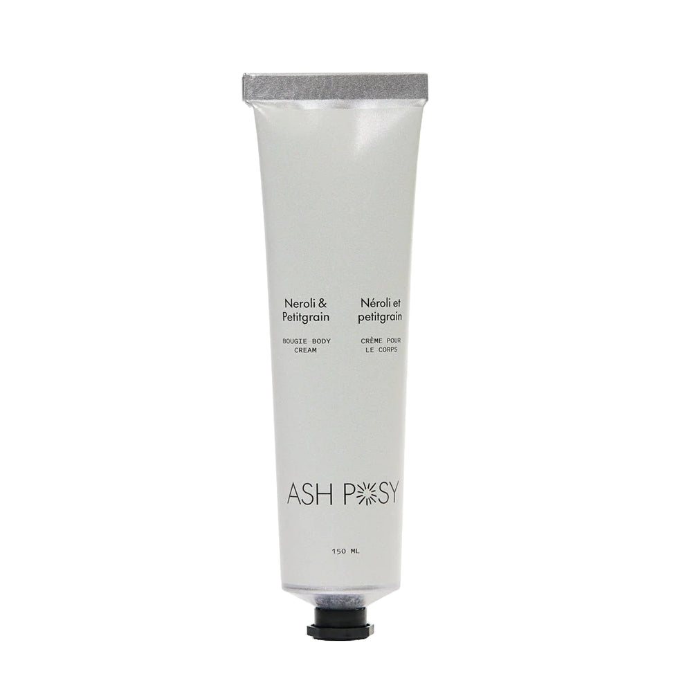 ASH POSY Bougie Body Cream Neroli and Petitgrain in a 100ml tube with rich cream texture