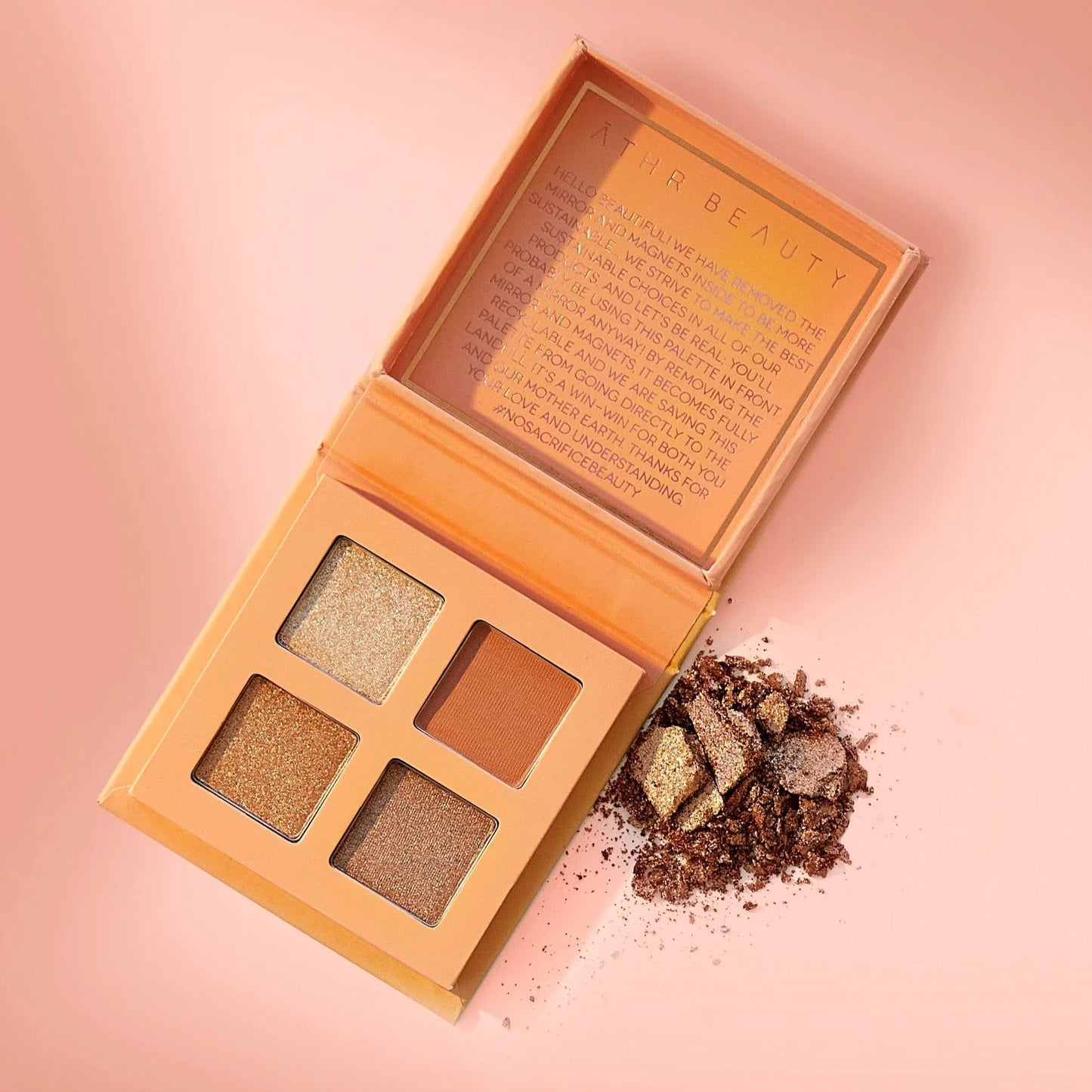 ATHR Beauty Citrine Crystal Eyeshadow Quad