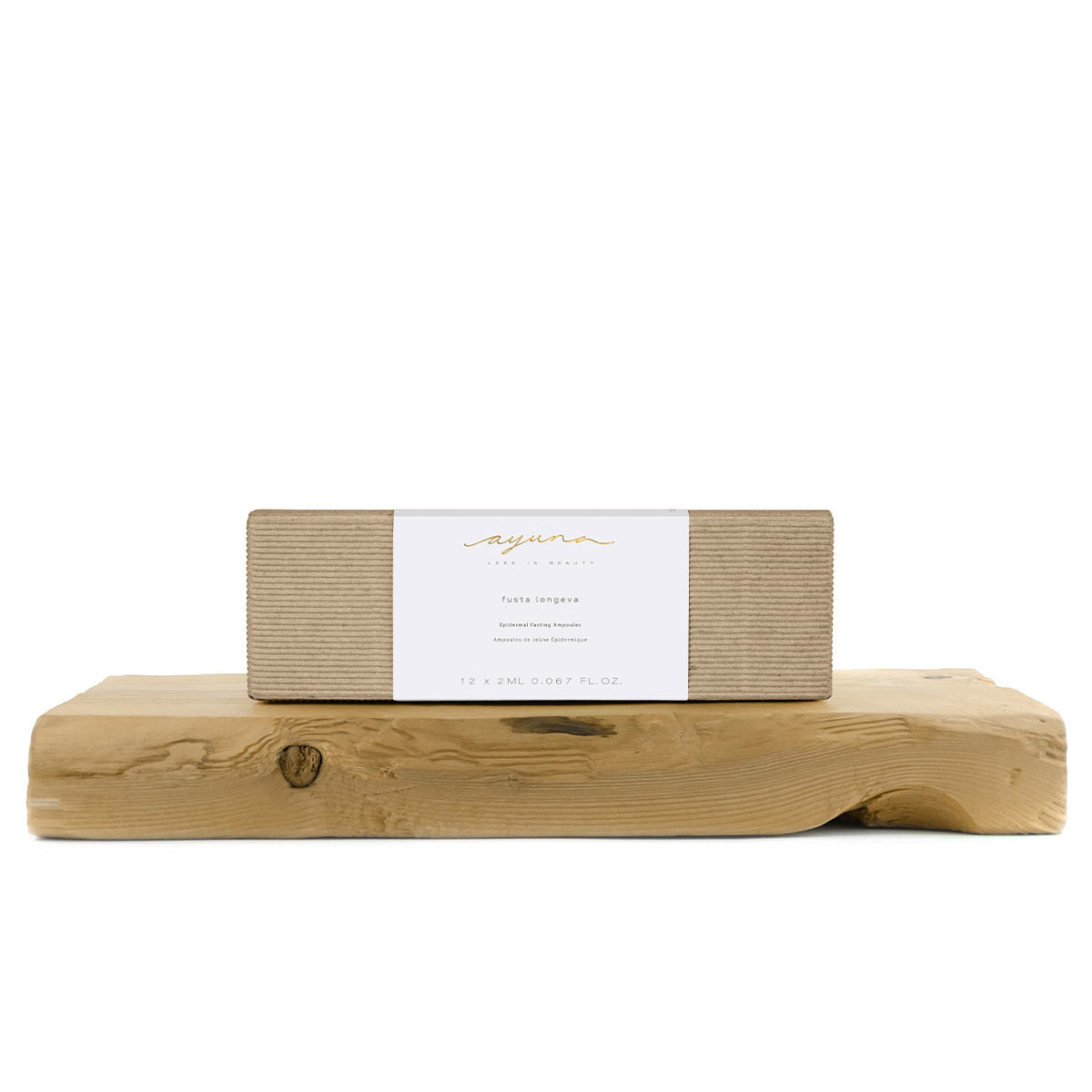 AYUNA Fusta Longeva Epidermal Fasting Ampoules minimalist skincare product