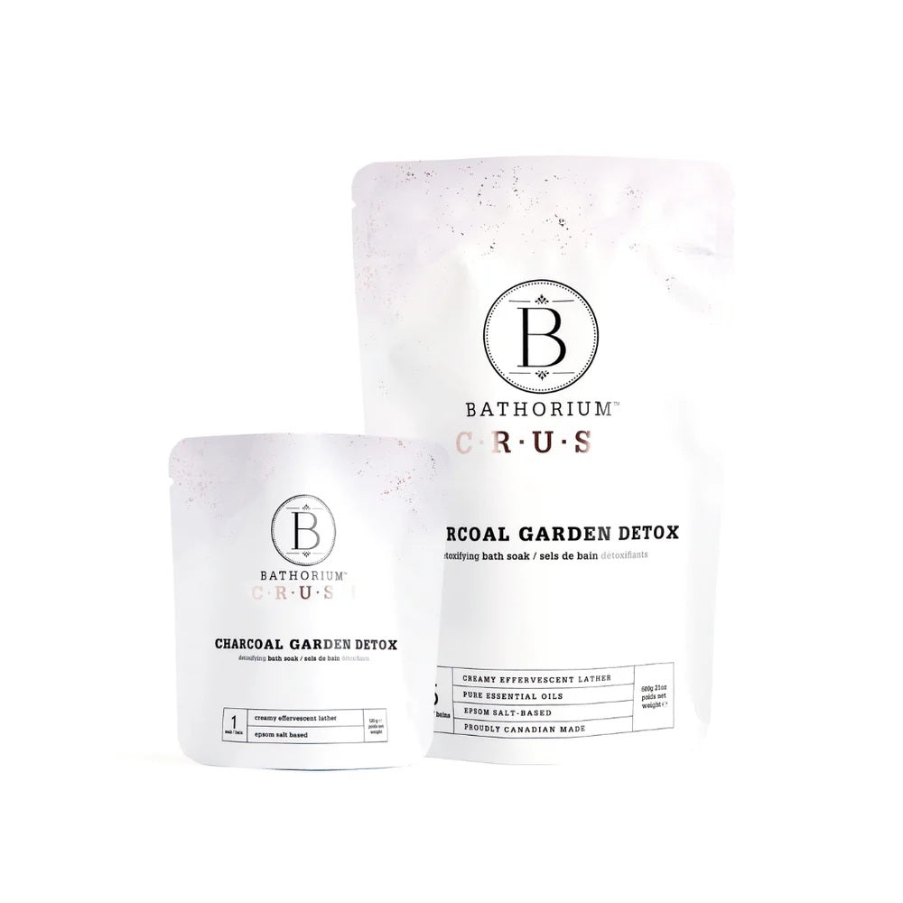 Bathorium Charcoal Garden Detox Crush with bamboo charcoal, basil, and coconut milk. ALWAYS SHOW