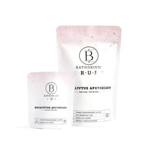 Bathorium Eucalyptus Apothecary Crush bath soak with eucalyptus and wintergreen. ALWAYS SHOW