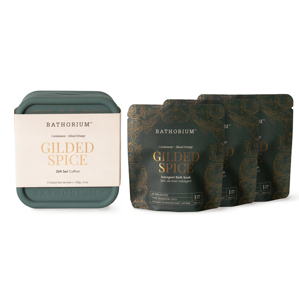 BATHORIUM Gilded Spice Bath Soak Gift Set