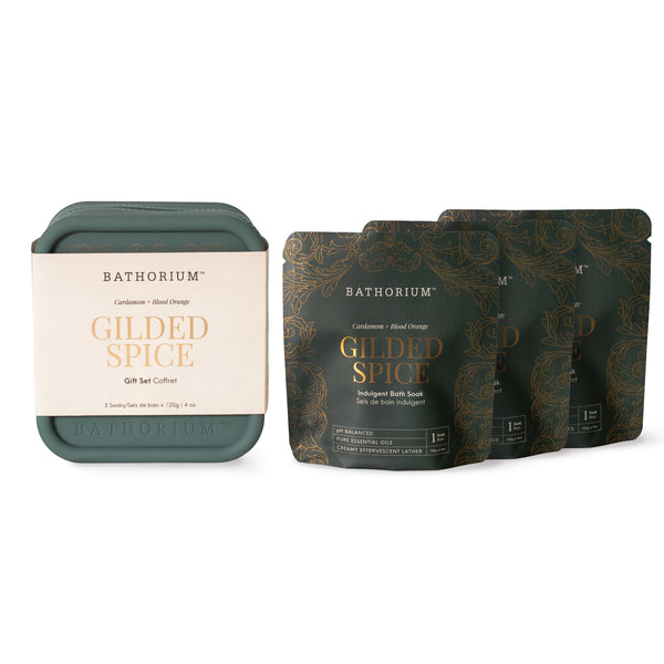 BATHORIUM Gilded Spice Bath Soak Gift Set