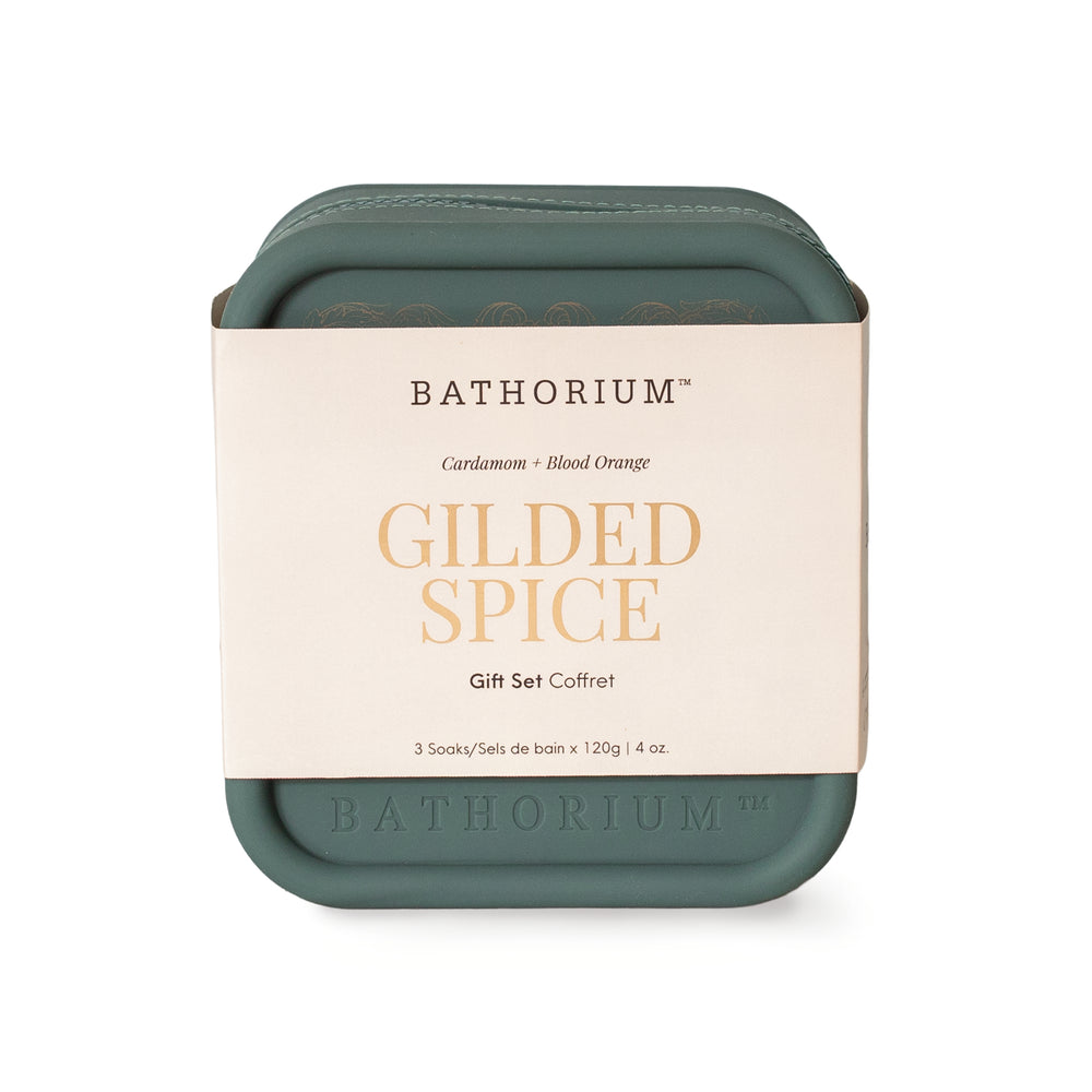 BATHORIUM Gilded Spice Bath Soak Gift Set