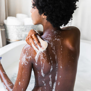 BATHORIUM Konjac Walnut Shell Exfoliating Body Sponge