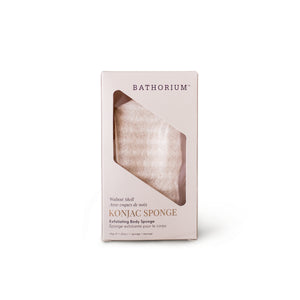 BATHORIUM Konjac Walnut Shell Exfoliating Body Sponge