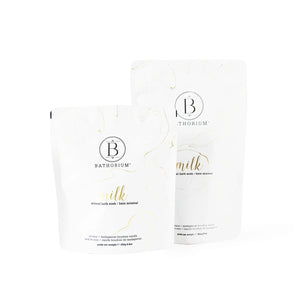 BATHORIUM Milk Mineral Bath Soak with coconut milk and vanilla for sensitive skin
